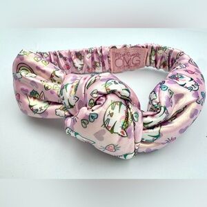 Pink Cat Print Headband